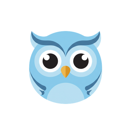 Basic English Lessons owl mascot